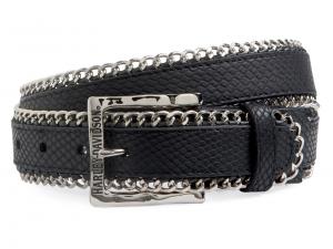 Leather and Chain Belt 97721-12VW