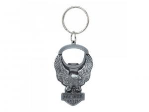 Key Chain H-D Bar & Shield with Eagle Bottle Opener PL4579