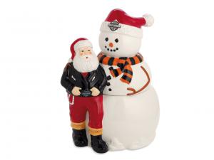 Keksdose "Biker Santa & Snowman" 96826-16V