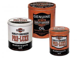 H-D Oil Can Storage Tins - Set of (3) TRADHDL-19201