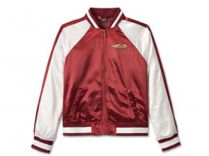 Women's 120th Anniversary Classic Bomber Jacket - Colorblocked - Red 97449-23VW