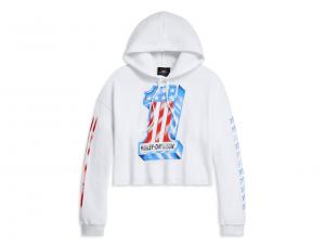 Pullover "BARS & STARS CROPPED HOODIE" 96505-20VW
