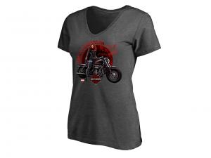H-D Marvel T-Shirt "KICKN ASHP" (Women) FA-5QF4-HMB5