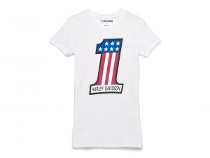 T-Shirt "#1 Race Graphic White" 99149-22VW