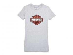 T-Shirt "Bar & Shield Graphic Tee Grey" 99153-22VW