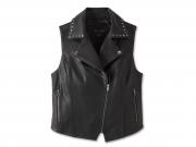 Women's Classic Eagle Studded Leather Vest 97047-23VW