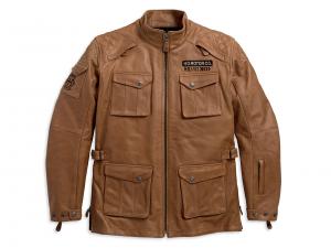 Wheeler Waterproof 3/4 Leather Jacket 97185-18EM