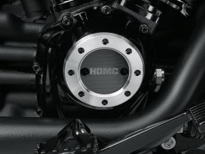 HDMC" ENGINE TRIM - TIMER COVER - BLACK WITH MACHINED HIGHLIGHTS 25600145