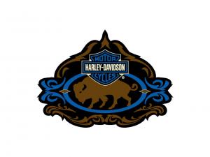 Decal Buffalo blue/brown GPD151393