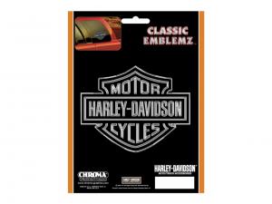 Classic Graphix Silver Bar & Shield Decal CG3017