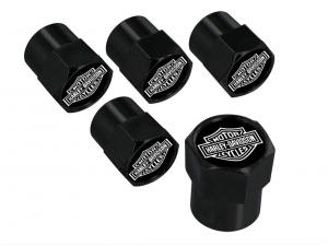 Valve Stem Cap "BLACK BAR & SHIELD" BARHDVCK14-K