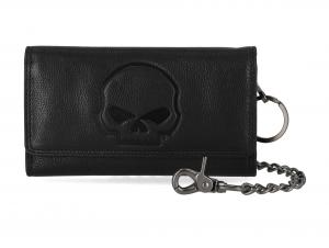 Skull Emboss Trucker Chain Wallet MU-MWM091-08