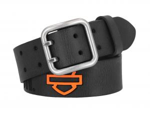 Belt "Enamel Logo Plaque Black" MU-BMM072-08