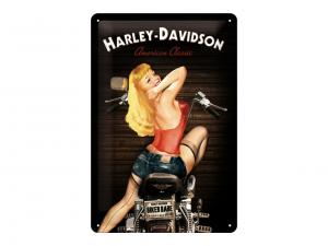 Blechschild "Harley-Davidson Biker Babe" NOA22214