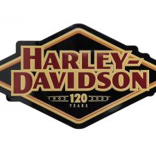 H-D 120TH ANNIVERSARY TIN SIGN TRADHDX-99255