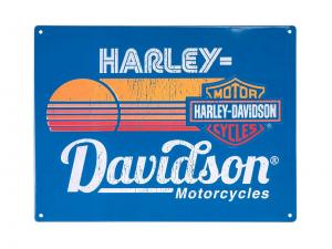 H-D Bar and Shield Sunset Tin Sign TRADHDL-15541