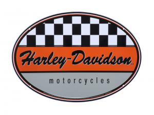Schild "H-D Racing Oval Tin Sign" TRADHDL-15534