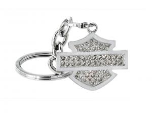 Chyrstal B&S Key Chain with clear Swarowki Elements BARHDKY12
