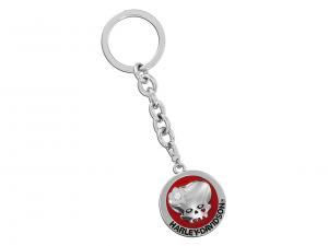 Key Chain "Female Skull with Swarovski Crystall" BARHDKFSY189