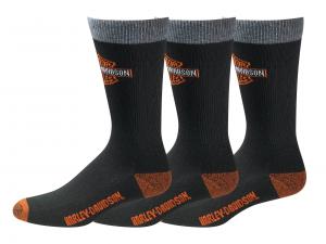 Socken-Set "Rider Mid Calf Black" WOLD99202870-001