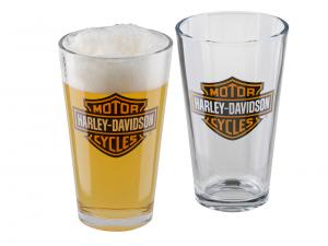 H-D" Core Bar & Shield Pint Glass Set TRADHDX-98706