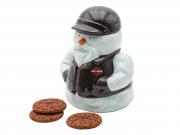H-D BIKER SNOWMAN COOKIE JAR TRADHDX-99304