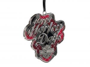 Weihnachtsanhänger "Holiday Plaid Pewter Ornament" TRADHDX-99357