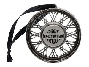 Weihnachtsbaumschmuck "H-D BAR & SHIELD WHEEL ORNAMENT" TRADHDX-99313