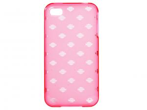 H-D TPU Skin iPhone4 Repeat B&S Pink FONE07285