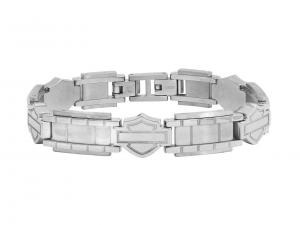 Silver Outline B&S Steel Chain Link Bracelet MODHSB0192