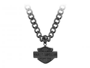 B&S Black on Black Pyramid Steel Necklace MODHSN0046