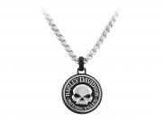 Double Sided Rolo Chain Skull Necklace MODHSN0075