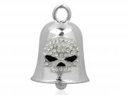 Ride Bell White Crystal Willie G Skull MODHRB027