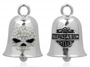 Ride Bell White Crystal Willie G Skull_2