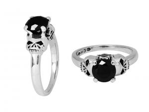 Ring "Double Sided Stone Skull Ladies" MODHDR0373