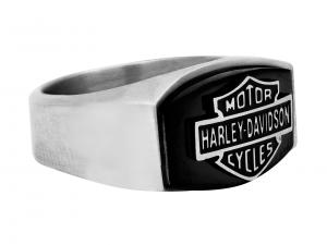 HD Black Steel Stone Ring MODHSR0006