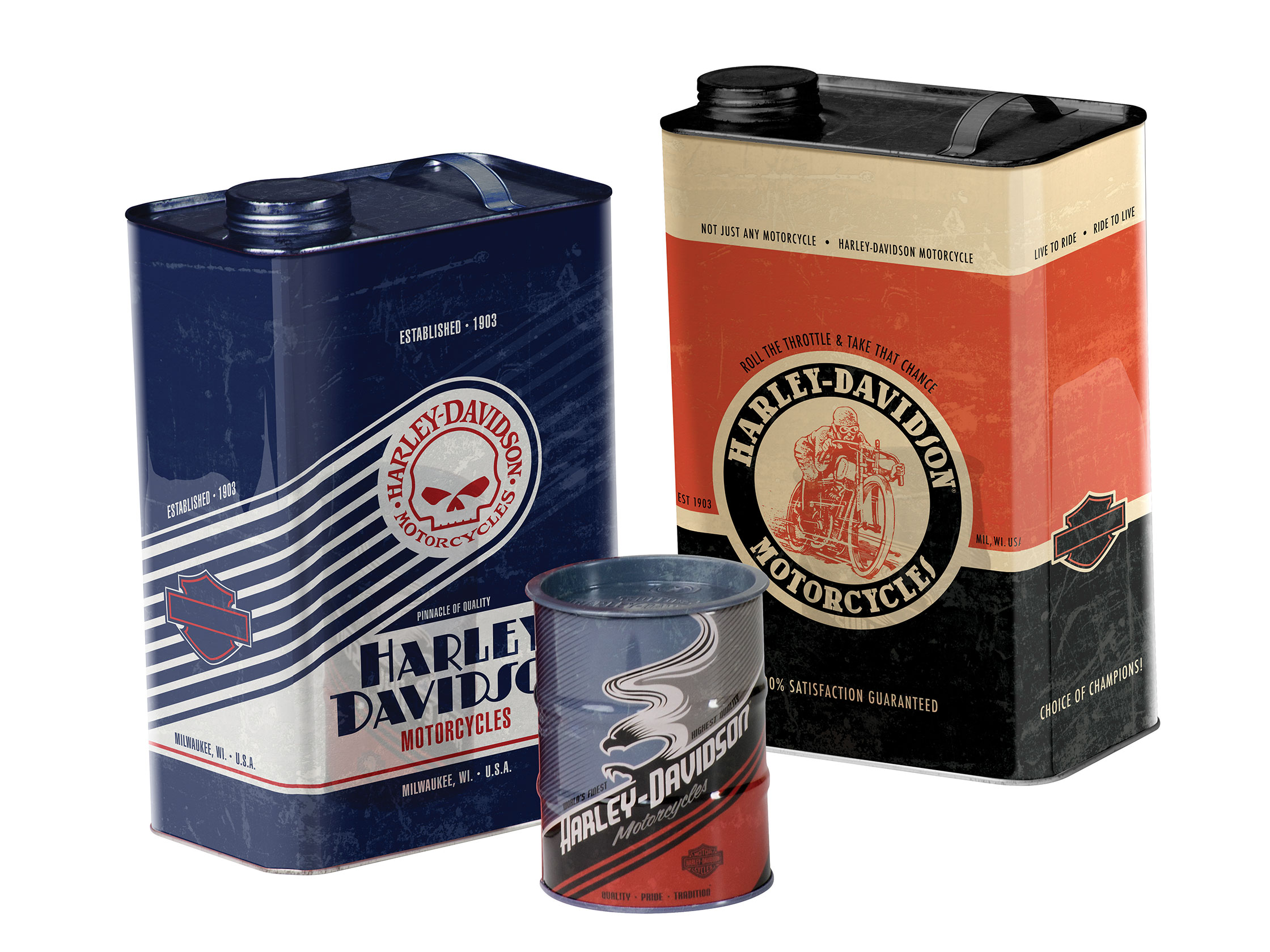 H-D Storage-Kanister-Set TRADHDL-18560 / Deko / Wohnwelt / Accessoires / -  House-of-Flames Harley-Davidson