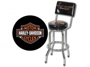 Harley-Davidson Barstuhl "H-D Bar & Shield with Backrest" TRADHDL-12204
