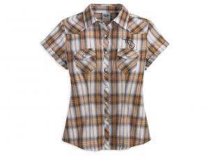 110th Anniversary Short Sleeve Woven Plaid Shirt 96104-13VW