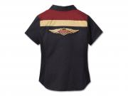 Bluse "120th Anniversary Elemental Zip Front Colorblocked Black"_1