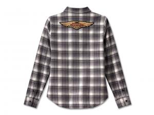 Bluse "120th Anniversary Retro Flannel Plaid Blackened"_1