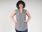 Bluse "Logo Tie Front Shirt"_3