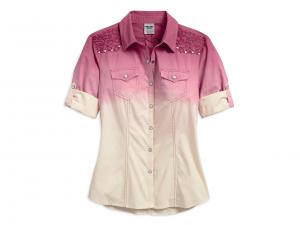 Bluse "Roll-Tab Dip-Dye" 96079-17VW