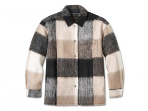 Women's H-D Plaid Shirt Jacket 96183-25VW