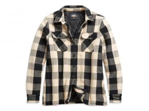 Women's Vintage Plaid Shirt Jacket 96241-21VW