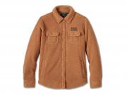 Women's Harley-Davidson Sherpa Shirt Jacket Cashew 96166-25VW