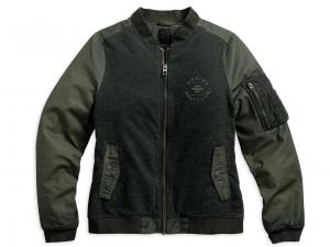 MIXED MEDIA BOMBER JACKET 97418-17VW