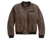 PEACHED SATIN BOMBER JACKET 97450-18VW