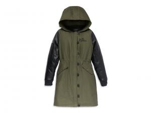 Women's Up North Parka with Leather Sleeves 97425-23VW