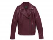 Women's Lisbon Debossed Casual Leather Jacket 97021-22VW